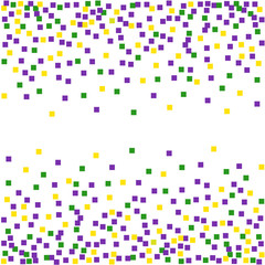 Mardi Gras background with confetti. Vector illustration.