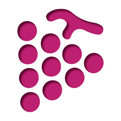 Logo raisin. Grappe.