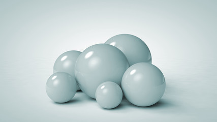 big balls modeled in 3D