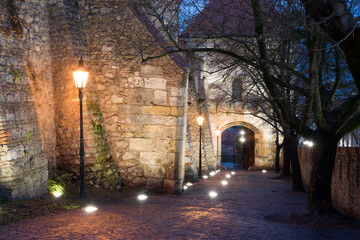Bratislava castle in the night