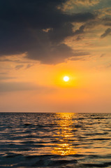 Fototapeta premium Sunrise over the sea in the morning