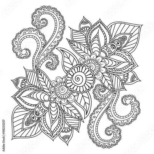 6700 Henna Flower Coloring Pages Images 6700 Henna Flower Coloring Pages Images