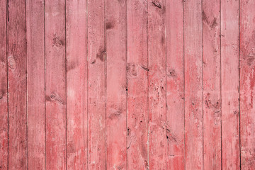 Red wooden wall background.