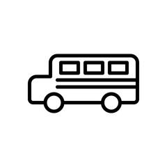 Bus Outline Icon
