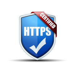 HTTPS Certified shield sign