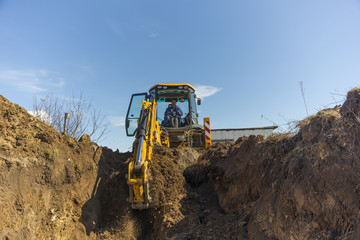 Obraz premium Digger at work