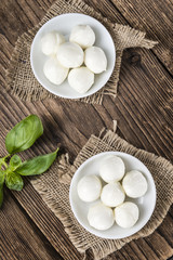 Fresh Mozzarella (close-up shot)
