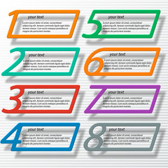 Abstract 3D Paper Infographics