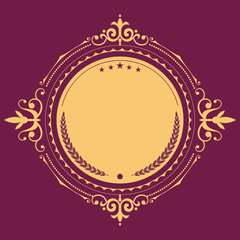 Luxury Logo template flourishes calligraphic elegant ornament lines. Business sign, identity for Restaurant, Royalty, Boutique, Cafe, Hotel, Heraldic, Jewelry, Fashion and other vector illustration