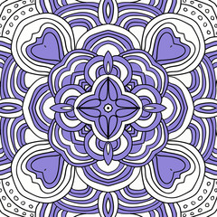 vector symmetrical fantasy background. Can be used as coloring book, textile pattern.