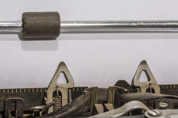 antique typewriter detail