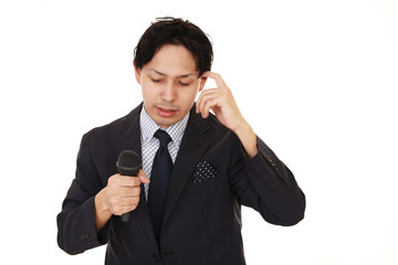 プレゼン中のビジネスマン