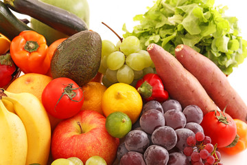 新鮮な野菜と果物