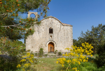 Naklejka premium Remains of Panagia Kantariotissa Church in Cyprus