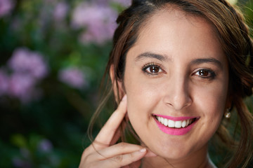 Naklejka premium close up portrait of woman