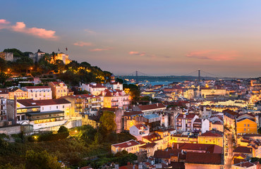 Fototapeta na wymiar Lisbon old town cityscape, Portugal