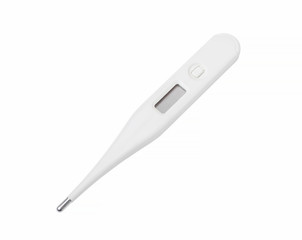 Electronic medical thermometer isolated on white background