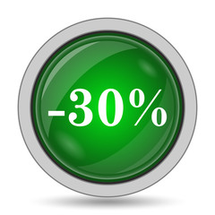 30 percent discount icon