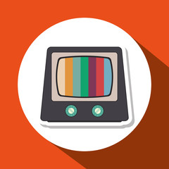 Television icon design, vector illustration