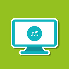 Computer icon design, vector illustration