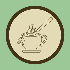 Obraz premium tea time design 