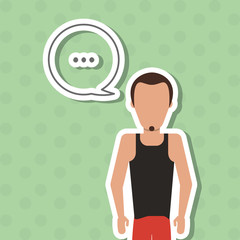 Man icon design , vector illustration