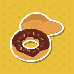 donut icon design , vector illustration