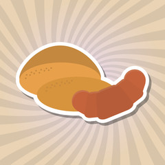 Bread icon design , vector illustration