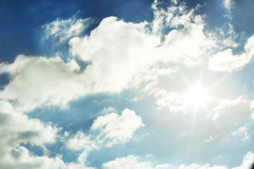 Blue sky background
