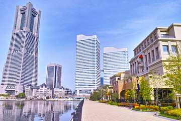 Fototapeta na wymiar 春の横浜の風景