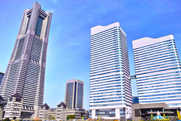 春の横浜の風景