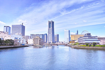 Fototapeta na wymiar 春の横浜の風景
