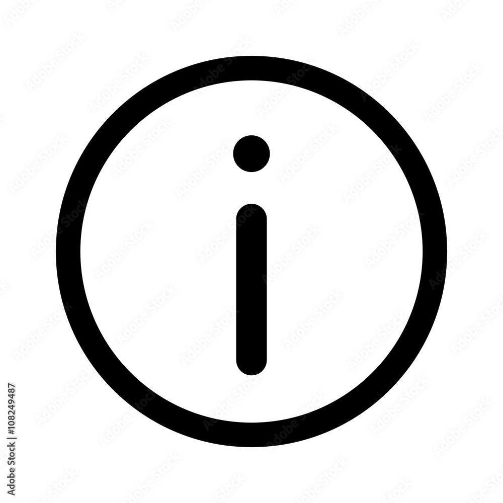 Poster help information or application help line art icon for apps and websites