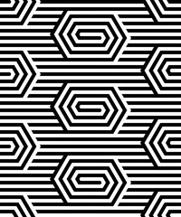 Vector seamless texture. Modern abstract background. Repeated monochrome pattern of polygonal lines forming geometric shapes.