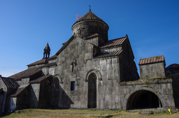 Fototapeta na wymiar Haghpatavank (Haghpat Monastery), a medieval Armenian monastery complex in Haghpat, Armenia. It's a UNESCO World Heritage site