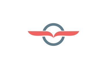 shape wings business circle logo