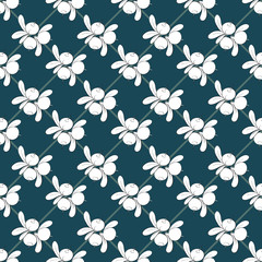 Fototapeta premium seamless pattern with blueberries