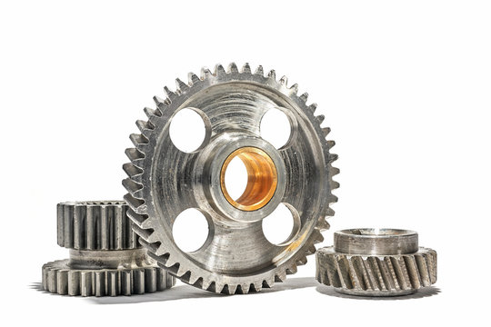 gears on a white background