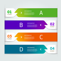 modern number list infographic banner