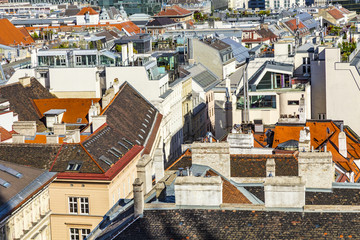 Aerial View Of Vienna City Skyline