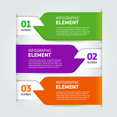 modern number list infographics banner