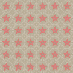 seamless pattern with starfish