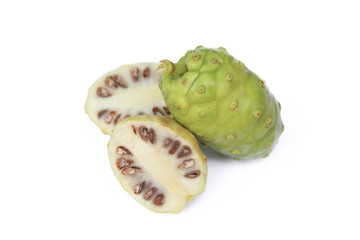 Exotic Fruit - Noni on white background