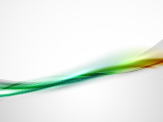 Fototapeta na wymiar Rainbow color glossy silk elegant wave
