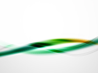 Rainbow color glossy silk elegant wave