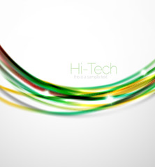 Glossy wave, coporate business brochure identity design