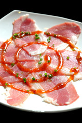 Premium pork sliced