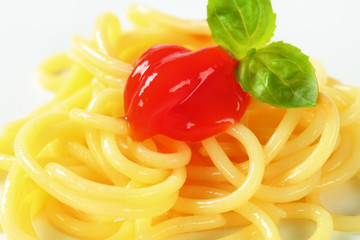 Spaghetti with ketchup