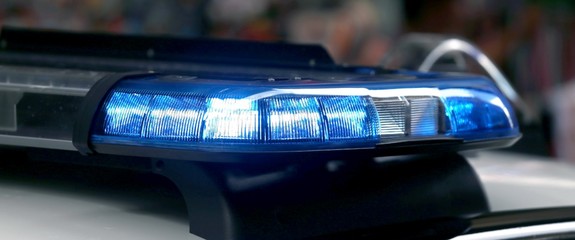 Police patrol car with flashing lights and siren © ChiccoDodiFC