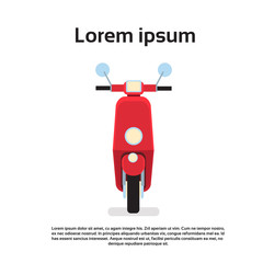 Moped Motorcycle With Copy Space Transport